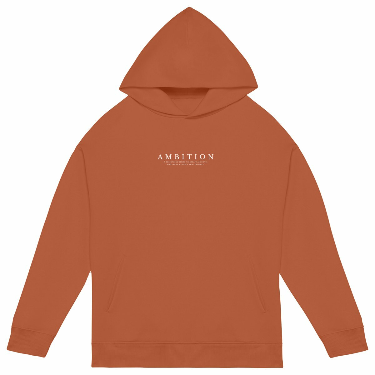 Sweat à capuche Unisexe Oversized - Legacy - face_orange